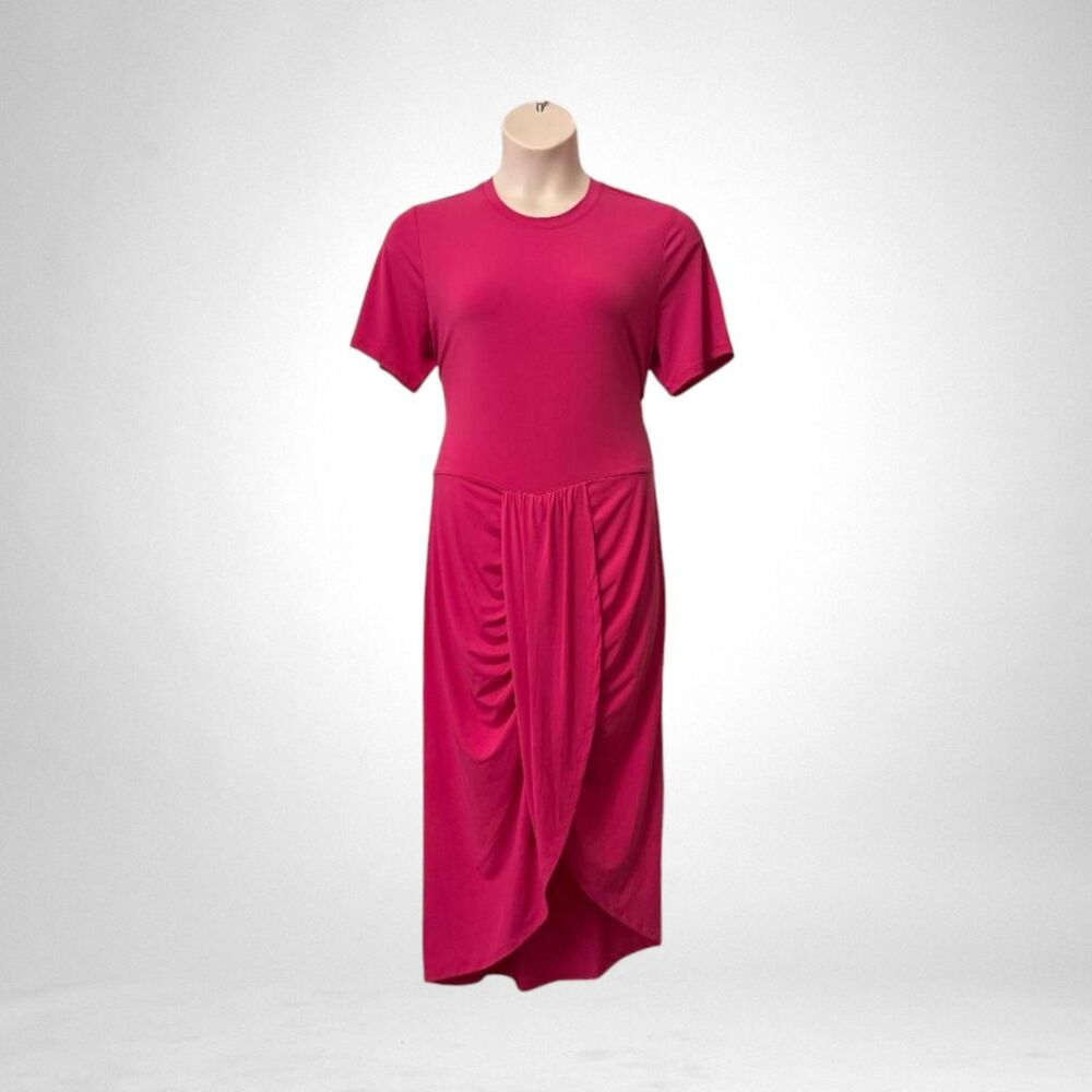 Nina Parker Plus Faux Wrap Midi Wrap Knit Dress, NWT! Size 2X